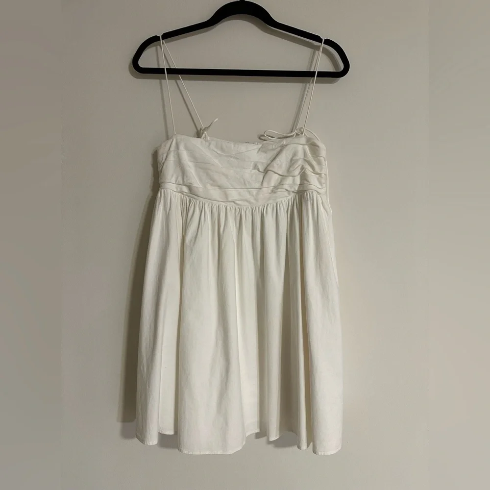 Reformation White Catarina Mini Dress - Picture 1 of 9